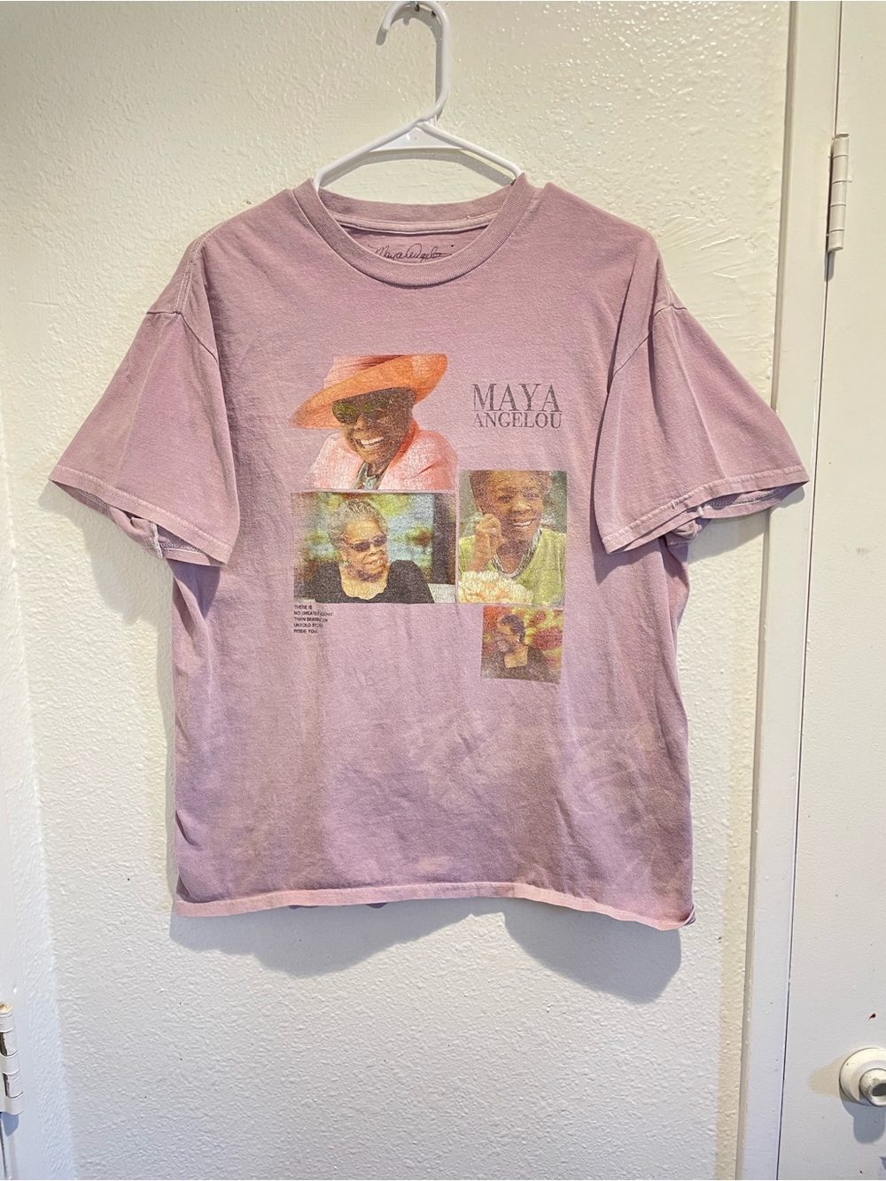 💜 Maya Angelou Official Estate Graphic Tee 📚 Mauve S/M